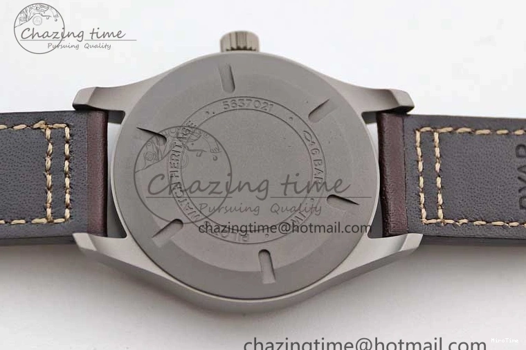 MIROTIME 0705 Mark XVIII IW327006 Titanium M+F 1:1 Best Edition Black Dial on Brown Leather Strap A Efficient 7052